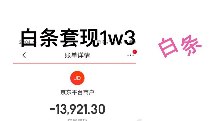 白条 套现金