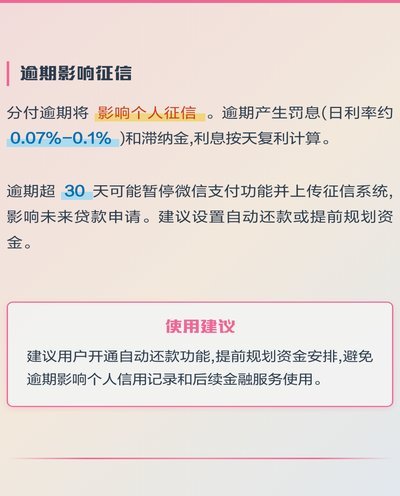 微信分付套出来有利息吗 取消