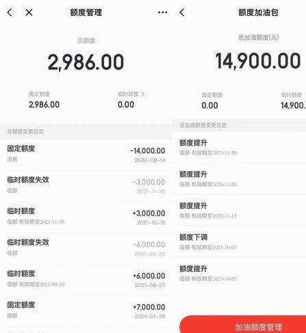白条加油包有额度但是不能用